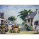 Village breton - huile